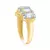 Anel de Ouro com Águas Marinhas e Diamantes - comprar online