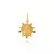 Pingente Nossa Senhora de Ouro Amarelo com Mix de Gemas