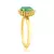 Anel de Ouro Amarelo com Diamantes e Esmeralda - comprar online