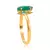Anel de Ouro Amarelo com Jade Gota - comprar online