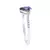 Anel de Ouro Branco com Diamantes e Safira Gota - comprar online