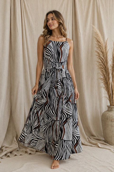 Vestido envolvente - cebra - comprar en línea