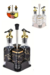 Set Condimentero con Base 5 Piezas