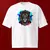 Camiseta Oversized Premium Branca Coleção Animais Africanos Estampa Leão ancestral