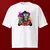 Camiseta Oversized Premium Branca e Preta Coleção César Tá em Casa Estampa Macaco Groove - loja online
