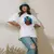 Camiseta Oversized Premium Branca Coleção Animais Africanos Estampa Girafa da Alegria - loja online