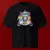 Camiseta Oversized Premium Branca e Preta Coleção César Tá em Casa Estampa Macaco Enfezado na internet