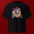 Camiseta Oversized Premium Branca e Preta Coleção César Tá em Casa Estampa Macaco Ensolarado - loja online