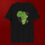 Camiseta Tradicional Premium Estampa África Continente Verde Apaoká - Apaoká