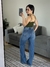 Calça wide leg jeans na internet