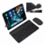 Imagem do Teclado e Mouse BLACK Sem Fio Ultra Fino Portátil Bluetooth GoldenUltra TX2382-XF