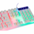Teclado Gamer Branco Semi Mecânico LED RGB Kapbom KA-667 na internet