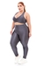 Calça Legging Feminina Black Out em Poliamida 3D Plus Size Cintura Alta