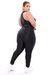 Imagem do Calça Legging Feminina Black Out em Poliamida 3D Plus Size Cintura Alta