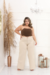 Calça Jeans Wide Leg Feminino Plus Size Cintura Alta Confortável 100% Algodão - comprar online