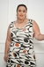 Vestido Feminino Longo Plus Size Estampado regata na internet