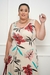 Vestido Feminino Longo Plus Size Estampado regata - loja online