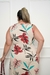 Vestido Feminino Longo Plus Size Estampado regata - Femme Plus