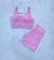 conjunto shorts Maria rosa claro