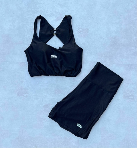 conjunto shorts Selena preto