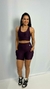 Conjunto shorts Valéria roxo escuro