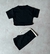 Conjunto shorts Emili preto