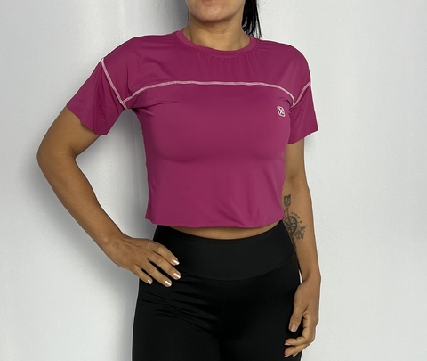 Cropped Valen rosa escuro