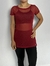 Blusa Tule vermelho escuro