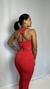 conjunto calça canelado vermelho na internet
