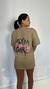 Camiseta oversized marrom