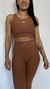 Conjunto calça Vanessa marrom claro - comprar online