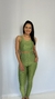Conjunto calça caneladinho verde musgo