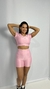 Conjunto shorts Haira rosa claro