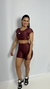 Conjunto shorts Haira vinho