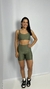 conjunto shorts Laura verde militar - comprar online
