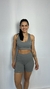 conjunto shorts canelado Bianca cinza - comprar online
