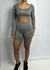 Conjunto shorts Juice cinza