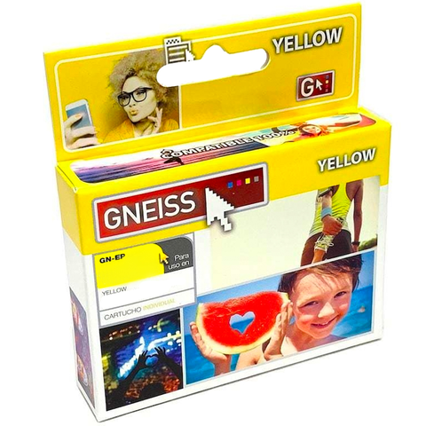 CARTUCHO GNEISS EPSON T734 AMARILLO - comprar online