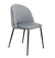 Silla Sybil gris con base negra