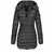 Parkas gruesas y cálidas para mujer, abrigos con cremalleras de color sólido, - comprar en línea