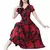 Vestido floral de manga corta - tienda en línea