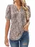 Blusa plisada de manga corta