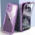 Funda de teléfono transparente a prueba de golpes 360 para iPhone 15 13 12 14 1