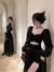 Vestido de manga larga con abertura lateral - comprar en línea