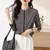 Blusa informal de manga larga