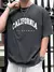 Imagen de Camiseta holgada informal para hombre cuello dedondo