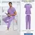 Image of Bata quirúrgica médica antiarrugas para hombres y mujeres, conjunto de exfoliantes de enfermería, uniforme especial de Hospital, venta al por mayor