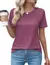 Blusa plisada de manga corta