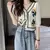 Blusa de ganchillo con bordado de flores - tienda en línea