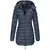 Parkas gruesas y cálidas para mujer, abrigos con cremalleras de color sólido, en internet